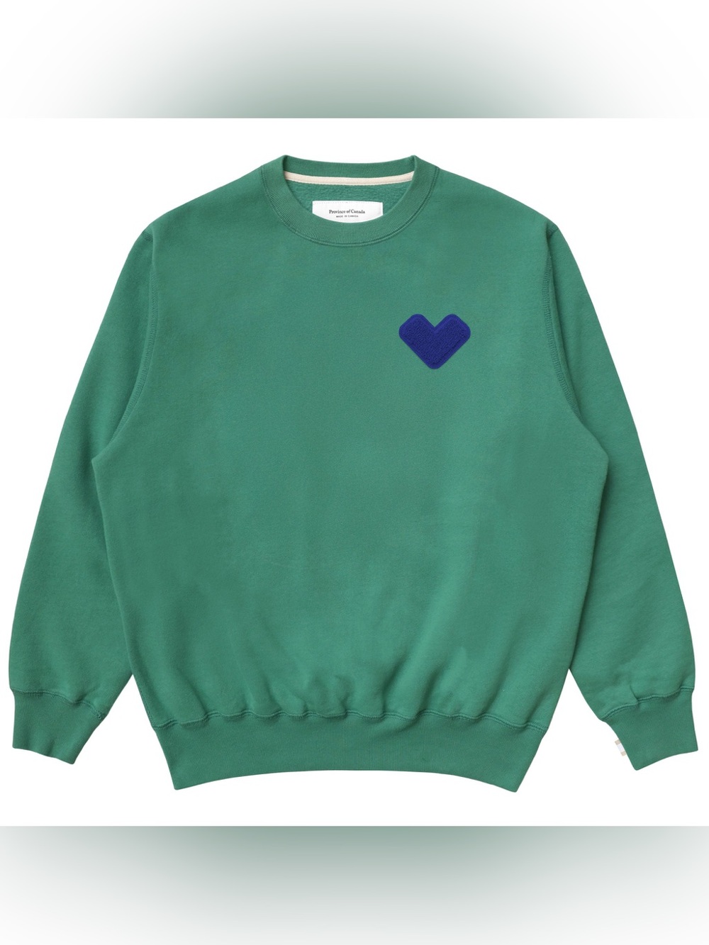 Province of Canada Heart Sweatshirt in Green, XXS, NWT